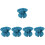 5Pcs Blue Adjustable Cat Collars Breathable Recovery Cone for Pets 4