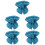 5Pcs Blue Adjustable Cat Collars Breathable Recovery Cone for Pets 5