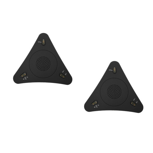 2St Draagbare Zwarte Game Microfoons USB Voor Stemmenchat En 2