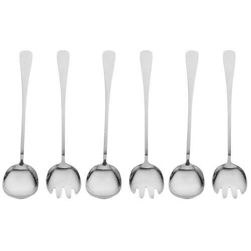 3Sets Multi-Functional Stainless Steel Large Serving Spoons and Forks 2
