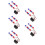 10Pcs Motorcycle Turn Signal Lights Plastic Multi Color Strobe Kit 2