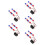 10Pcs Motorcycle Turn Signal Lights Plastic Multi Color Strobe Kit 3