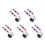 10Pcs Motorcycle Turn Signal Lights Plastic Multi Color Strobe Kit 4
