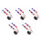 10Pcs Motorcycle Turn Signal Lights Plastic Multi Color Strobe Kit 6