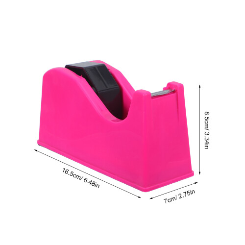 2Pièces Distributeur De Ruban Adhésif PP Rose Pour Et Maison 1