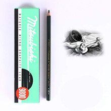 9B Drawing Pencils 12 Pack, Ultra Dark Graphite Sketching Pencils Set for Artists and Shading