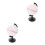 2St Stevige Plastic white Wereldbollen Voor Kinderkunst En School 2