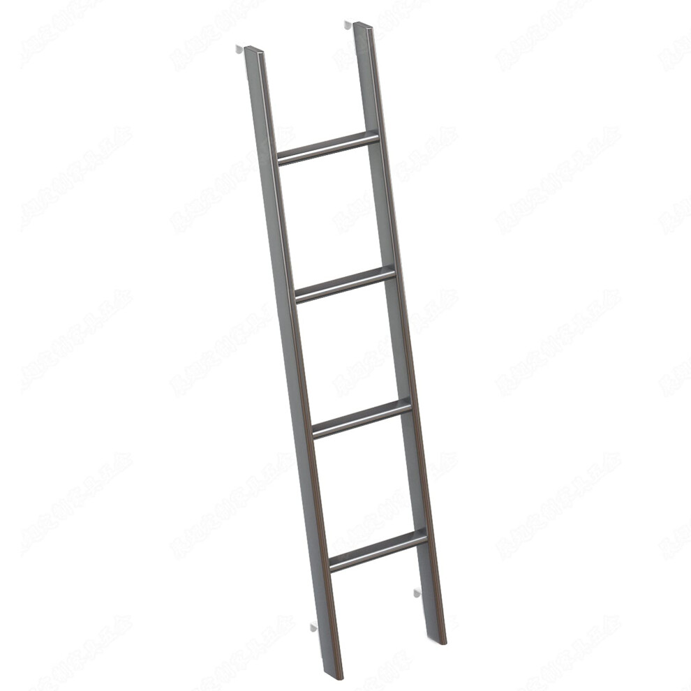 Heavy Duty Iron Bunk Bed Ladder With Hooks, Safe Rounded Edge Loft Bed Ladder For Kids And Adults 1.3M 9351714642361