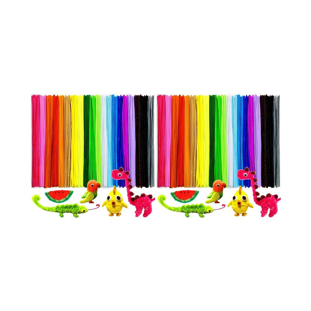 400Pcs Pipe Cleaners, Pipe Cleaners For Crafts, Supplies Multicolor Chenille Stems For Diy (12Inchx6mm,20Colors) 6033711910898