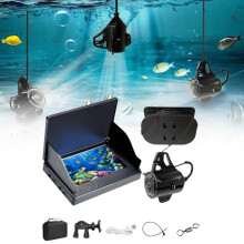 Underwater Fishing Camera with 5 Inch IPS Screen, 20m Cable, Adjustable IR Night Vision for Ice Fishing
