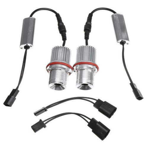 10Pcs 45W White Led Car Angel Eyes LED  HALO Ring Light Bulb Headlight Bulb for - E39 E53 E60 E61 2