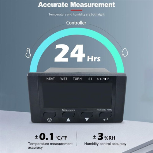 HT-10 Egg Incubator Temperature Controller, 220V/110V Full Automatic Control Incubator Temp Humidity Controller US Plug 1