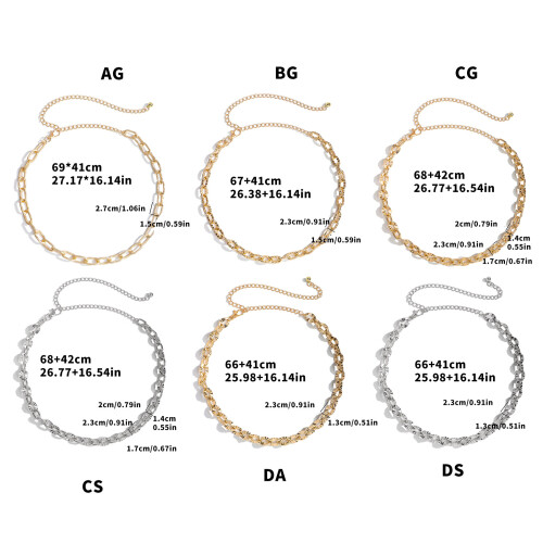 Multifunctional Metal Chain Belt Adapts To Different-631 gold 2