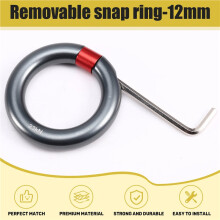 23KN Aluminiumlegering Opening, Afneembare Klimconnector, Zekeringsring, O-Ring Verbindingspunt voor Rotsklimmen, Boomverzorgersring