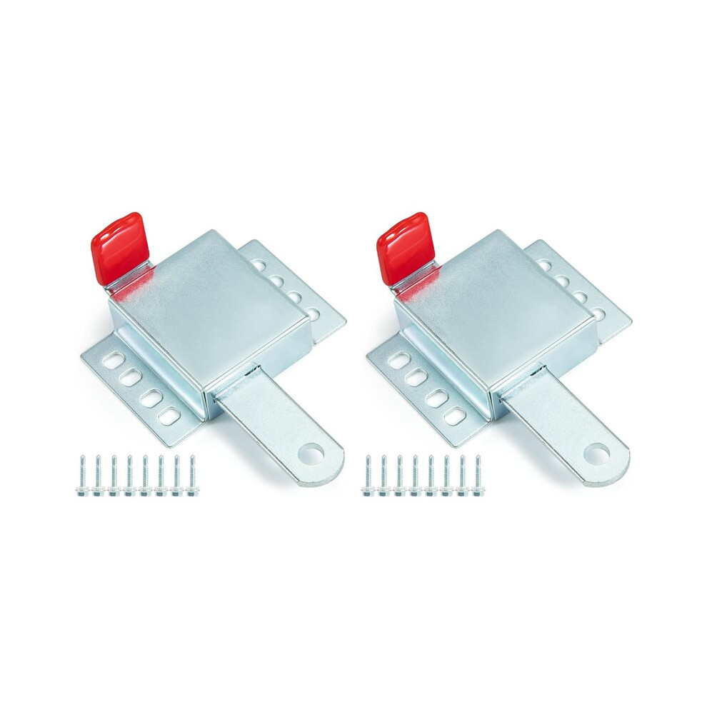 2X Heavy Duty Garage Door Lock, Galvanized Steel Garage Door Locking Slide For Most Garage Doors 6032933765972