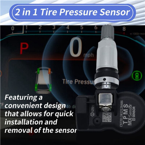 2X Programmable TPMS MX Sensor 315MHZ+433MHz 2 in 1 Tyre Sensor for Autel Tool TS408 TS508 ITS600 TPMS 2