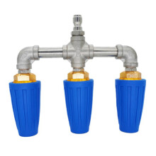 Alloy Steel 3 Port Water Guns Converters High Performances-Blue