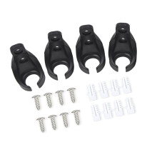 Bungee Cord Bungee Ball Receiver Brackets for Sun Shade-Black