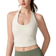 Seamlessly Racerback Tank Top With None-milkshake color S