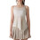 Womens Side Split Spaghetti Strap Sheer Workout Tank-albumin M 1
