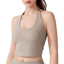 Trendy Sports Camisole With Odor Control And-Milk tea color L