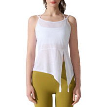 Spaghetti Strap See Through Tank Top For Women Side-White M