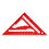 Multiple Angled 7inch Aluminum Alloy Triangle Ruler Scale-Red 1