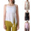 Spaghetti Strap See Through Tank Top For Women Side-White M 3