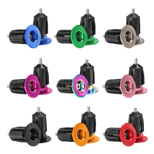 Durability Mountain Bike Handlebar End Plugs With AntiSlip-Red 1