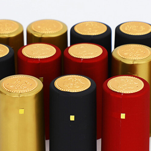 100pcs High Quality PVC Shrink Cap for Wine Easy to Apply-Red 2