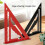 Multiple Angled 7inch Aluminum Alloy Triangle Ruler Scale-Red 4