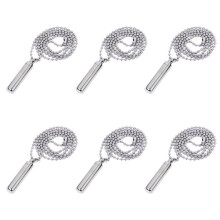 6X Stainless Steel Pill Case Holder Cylinder Cremation Urn Memorial Pendant Necklace Keepsake 49x9mm