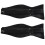 2X Tuxedo Tie Satin Bow Tie for Men - Black 2