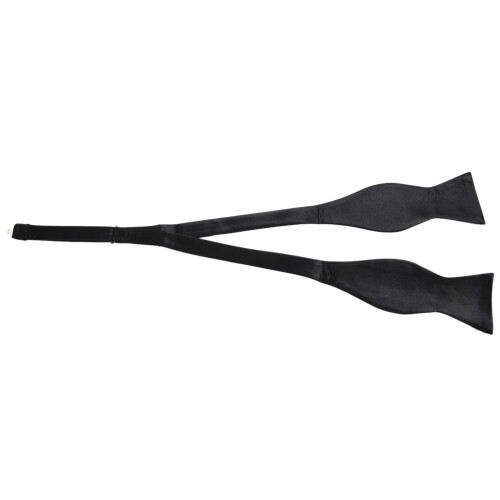 2X Tuxedo Tie Satin Bow Tie for Men - Black