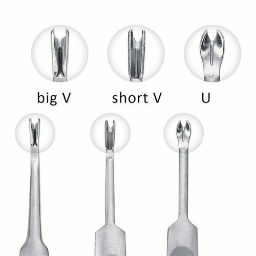 10Pcs U V Shaped Stitching Groover Skiving  Beveler Leather  Leather DIY Tool Kit