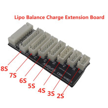 4X New 2S 3S 4S 5S 6S 7S 8S Lithium Expansion Board Balance Charger Charging Adaptor Plate XH Balanced Interface Adaptor