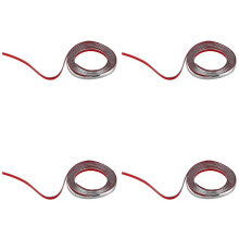 4st 3 Meter Zilveren Autogrille Exterieur Chroom Styling Decoratielijst Sierstrip 12 mm