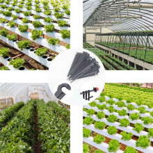 400Pcs Irrigation Drip Support Stakes for 1/4-Inch Tubing Hose Flower Beds, Vegetable Gardens, Herbs Gardens