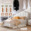 Foldable Bed Sheet Set Organizers and Storage - Large Size Linen Fabric with Window and Label, Under Bed Storage 6 Pack 4