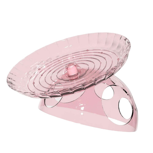 Interactively Hamster Toy With Flying Disc Wheel And-pink