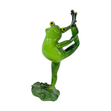Kleine groene kikkers sculptuur hars dierenornament voor-4