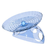 Interactively Hamster Toy With Flying Disc Wheel And-blue
