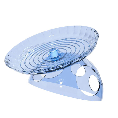 Interactively Hamster Toy With Flying Disc Wheel And-blue