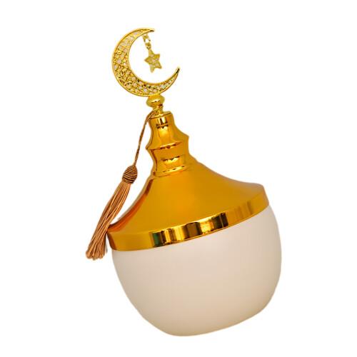 Pot de rangement décoratif en fer, élégant Ramadans,-S Blanc