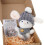Styles de dessins animés lapin cadeau conteneur-Type A gris 1