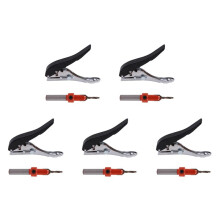 5X Screw Covers Hole Punch 8mm Aperture Round Punch Pliers Credit Photo Card Corner Round Puncher Plier Paper Cutter