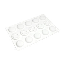 Moules en Silicone à 15 compartiments de haute qualité-Blanc