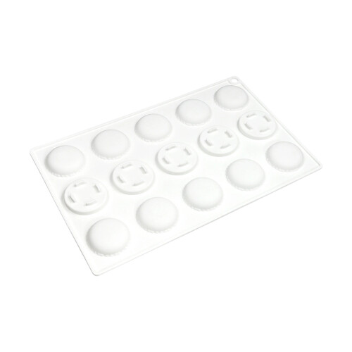 Moules en Silicone à 15 compartiments de haute qualité-Blanc