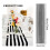 30 Pack Table Runner Polyester Table Decor Classic Black and White Striped Table Runner Modern Elegant Design 8