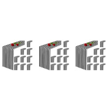 30 Pack Table Runner Polyester Table Decor Classic Black and White Striped Table Runner Modern Elegant Design